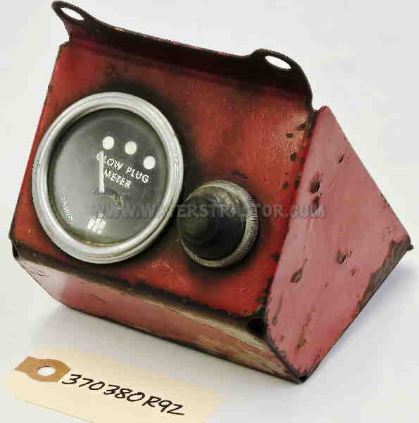 Case IH Internationa IH Farmall: 444, 460, 504, 560, 606, 656, 660, 706 Glow Plug Meter Gauge Assembly