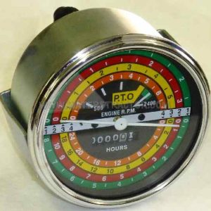 Case IH Internationa Speedometer/Tachometer Gauge - Black Face